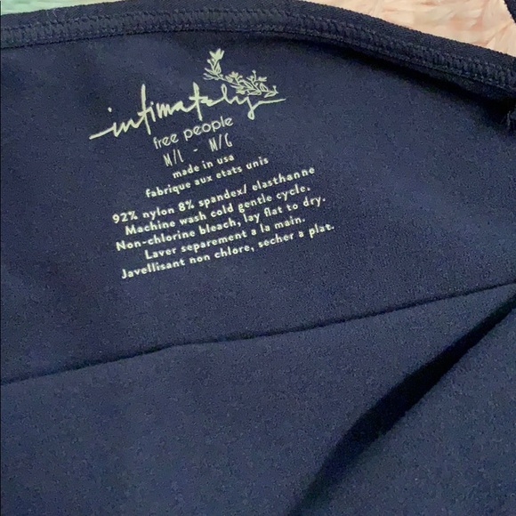 Free People Women’s Seamless Slip-Navy - Picture 6 of 6